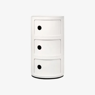 Westwing Design Container Componibili, 3 Modules, H 59 cm