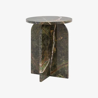Westwing Round Marble Side Table Amalfi
