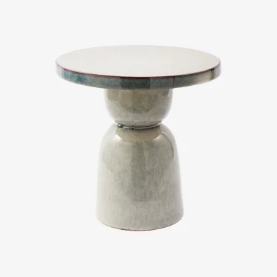 Westwing Handmade Round Side Table Pawn
