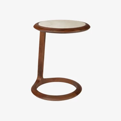 Westwing Travertine Side Table Doppio