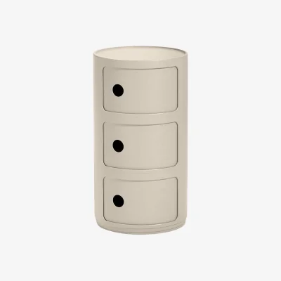 Westwing Design Container Componibili, 3 Modules, H 59 cm