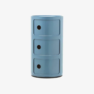 Westwing Design Container Componibili, 3 Modules, H 59 cm