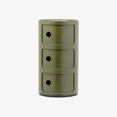 Westwing Design Container Componibili, 3 Modules, H 59 cm