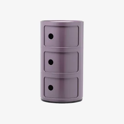 Westwing Design Container Componibili, 3 Modules, H 59 cm