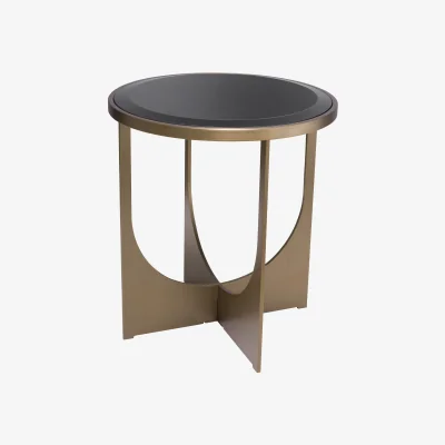 Westwing Round Side Table Elegance with Glass Top
