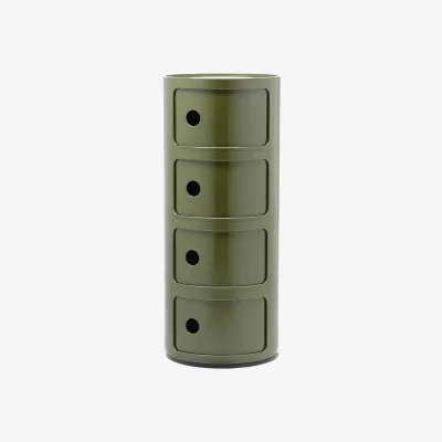 Westwing Design Container Componibili, 4 Modules, H 77 cm