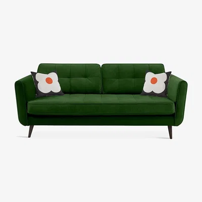 Amara Orla Kiely - Ivy Sofa - Glyde Forest - Three Seater