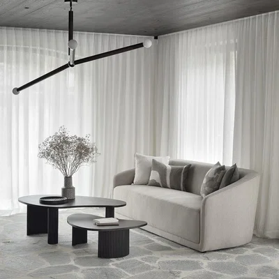 Amara Ethnicraft - Trapeze Sofa - 3 Seater - Beige