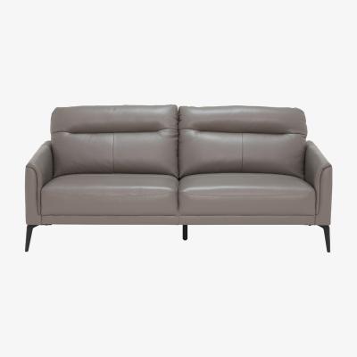 Barker and Stonehouse Belgravia 3 Seater Sofa, Grey Leather | Barker & Stonehouse