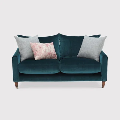 Barker and Stonehouse Harling 3 Seater Sofa, Teal Fabric | Barker & Stonehouse