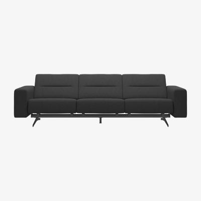 Barker and Stonehouse Stressless Stella 3 Seater With S1 Arms Recliner Sofa, Grey Leather | Barker & Stonehouse