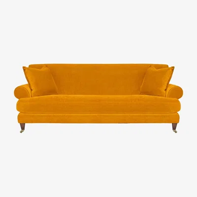 Barker and Stonehouse Fairlawn 3 Seater Sofa, Yellow Fabric | Barker & Stonehouse