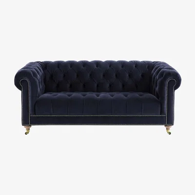 Barker and Stonehouse Ullswater Velvet 3 Seater Chesterfield Sofa