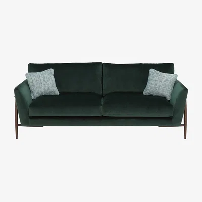Barker and Stonehouse Ercol Forli Large 3 Seater Sofa, Green Velvet | Ercol