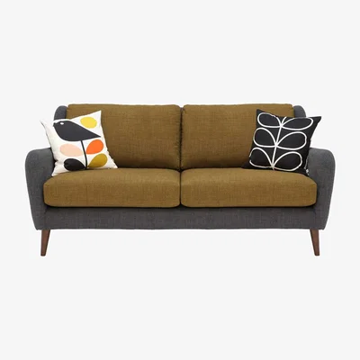 Barker and Stonehouse Orla Kiely Fern Large 3 Seater Sofa, Green Fabric | Barker & Stonehouse