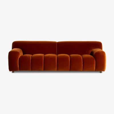 Barker and Stonehouse Lavinia 3 Seater Sofa Ochre, Orange | Barker & Stonehouse