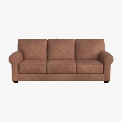Barker and Stonehouse Houston 3 Seater Sofa, Brown Leather | Barker & Stonehouse