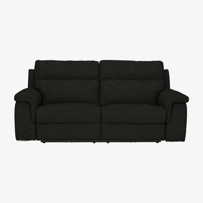 Barker and Stonehouse Fulton 3 Seater Sofa With 2 Electric Recliners, Grey | Barker & Stonehouse