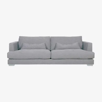 Barker and Stonehouse Flavin 3 Seater Sofa, Light Grey