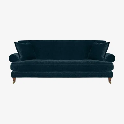 Barker and Stonehouse Fairlawn 3 Seater Sofa, Teal Fabric | Barker & Stonehouse