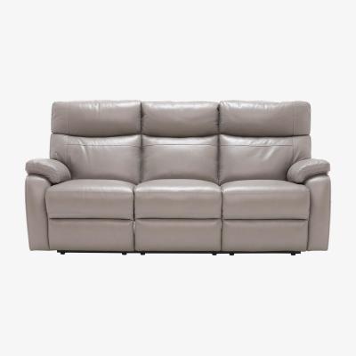 Barker and Stonehouse Wallis 3 Seater 3 Cushion Electric Recliner Sofa, Grey | Barker & Stonehouse