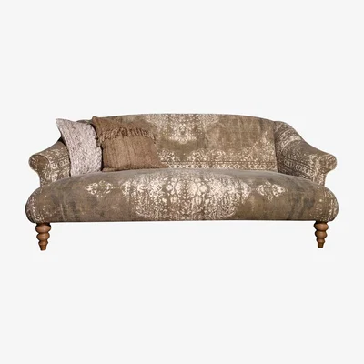 Barker and Stonehouse Tetrad Jacaranda Midi 3 Seater Sofa, Neutral Fabric | Barker & Stonehouse