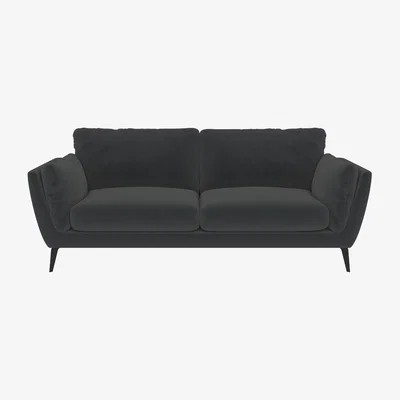Barker and Stonehouse Boone 3 Seater Sofa, Grey Fabric | Barker & Stonehouse