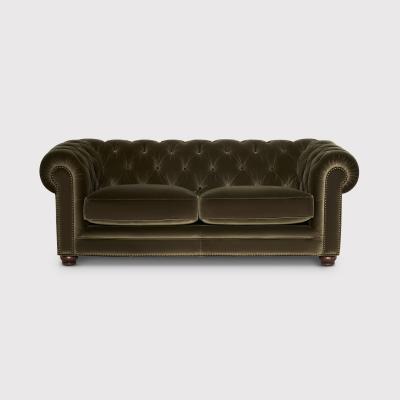 Barker and Stonehouse Everett 3 Seater Sofa, Green | Barker & Stonehouse