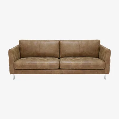 Barker and Stonehouse Lars 3 Seater Leather Sofa, 776 | Barker & Stonehouse