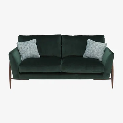 Barker and Stonehouse Ercol Forli Medium 3 Seater Sofa, Blue Velvet | Ercol