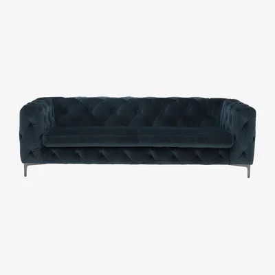 Barker and Stonehouse Sophia 3 Seater Velvet Sofa, Teal | Barker & Stonehouse