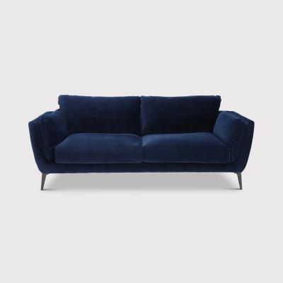 Barker and Stonehouse Boone 3 Seater Sofa, Navy Fabric | Barker & Stonehouse
