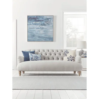 Cox and Cox Margeaux Three Seater Sofa - Flint Linen Cotton Blend