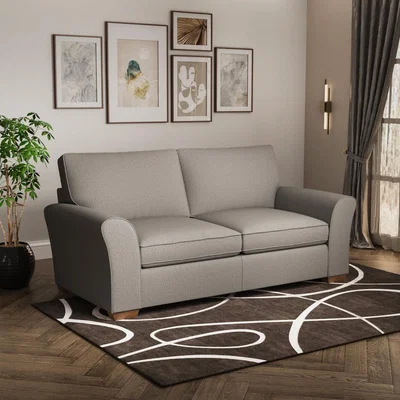 Chiltern Oak Furniture Stamford 3 Seater Sofa Cozy Smoke Fabric