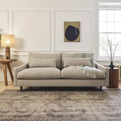 Cuckooland Swyft Sofa in a Box Model 07 Linen 3 Seater Sofa - Seaglass