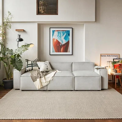 Cuckooland Swyft Sofa in a Box Model 03 Modular Velvet 3 Seater Sofa - Vine