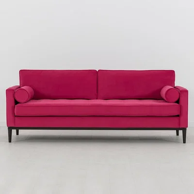 Cuckooland Swyft Sofa in a Box Model 02 Cuckooland Exclusive Pink Velvet 3 Seater Sofa