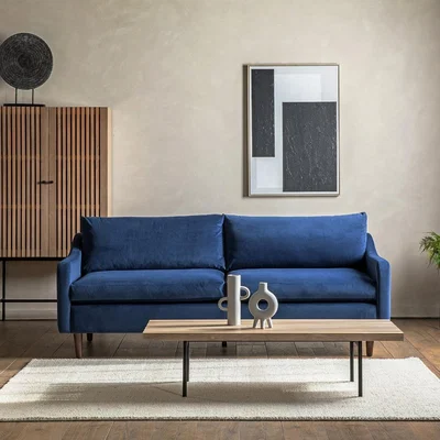 Cuckooland Brookhouse 3 Seater Sofa in a Box - Smoke Flat Weave