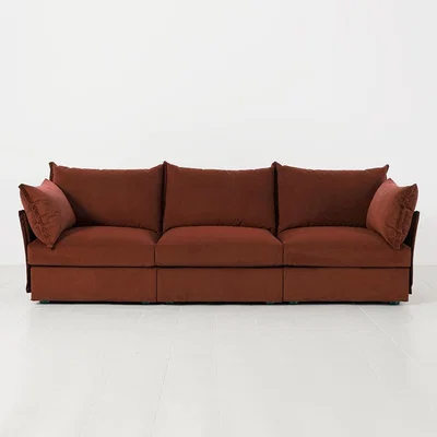 Cuckooland Swyft Sofa in a Box Model 06 Modular Velvet 3 Seater Sofa -