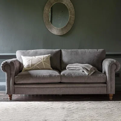 Cuckooland Hadleigh 3 Seater Chesterfield Sofa in a Box - Truffle Velvet