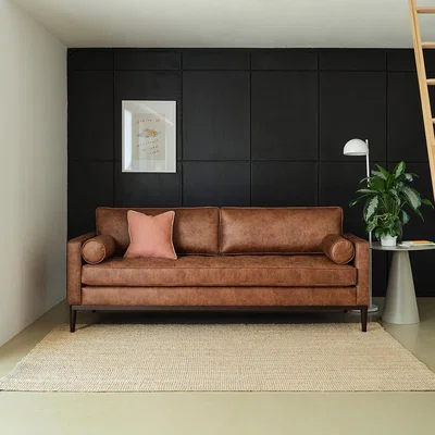 Cuckooland Swyft Sofa in a Box Model 02 Faux Leather 3 Seater Sofa