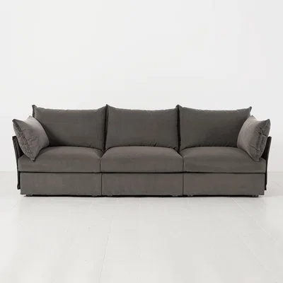Cuckooland Swyft Sofa in a Box Model 06 Modular Velvet 3 Seater Sofa -