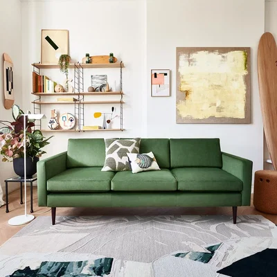 Cuckooland Swyft Sofa in a Box Model 01 Velvet 3 Seater Sofa - Teal