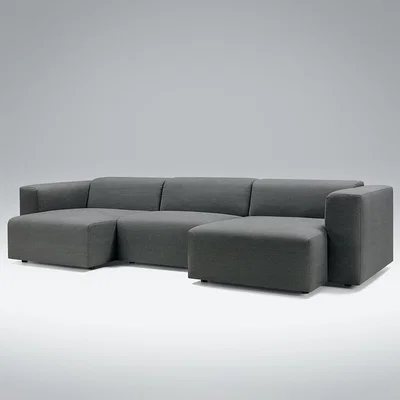 Cuckooland Lovi Furniture Berry Set 02 Natural Cotton U Shaped Sofa