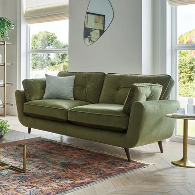 Cuckooland Stratus 3 Seater Sofa - Velvet Navy