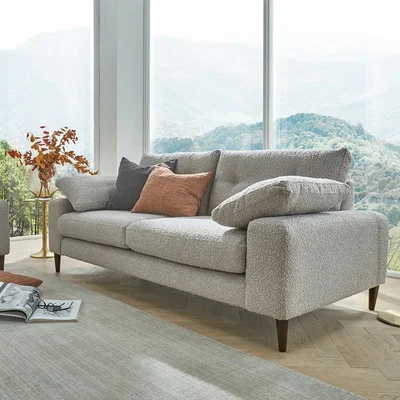 Cuckooland Alto 3 Seater Sofa - Linen Aqua Marine