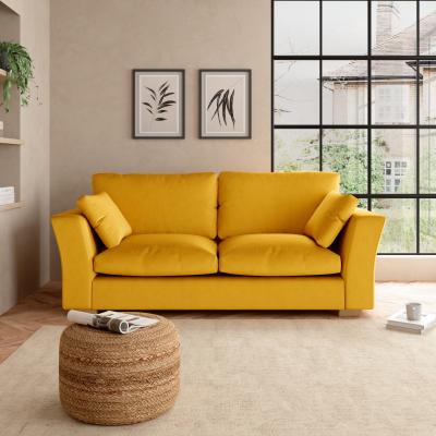 Dunelm Blakeney Luxury Velvet 3 Seater Sofa Luxury Velvet Old Gold