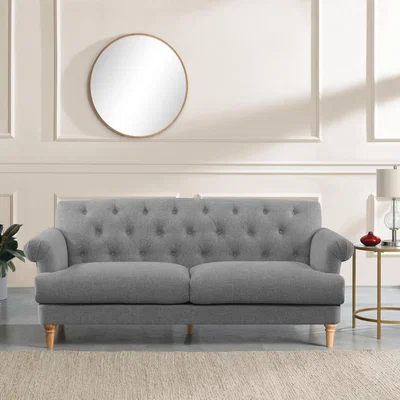 Dunelm Trance Fabric 3 Seater Sofa Grey
