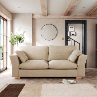 Dunelm Blakeney 3 Seater Sofa Tonal Weave Natural