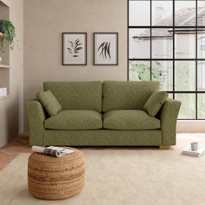 Dunelm Blakeney Cosy Marl 3 Seater Sofa Cosy Marl Olive